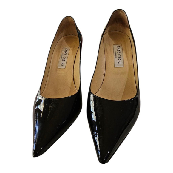 Jimmy Choo Black Heels Size 39.5 - Picture 2 of 9